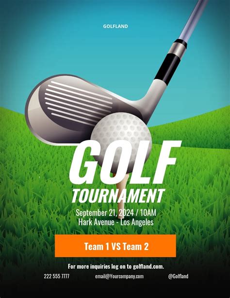 golf tournament flyer template word|Golf Flyer Templates in Word .